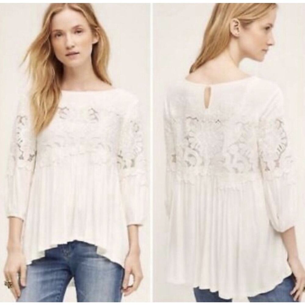 Deletta By Anthropologie Lace Top